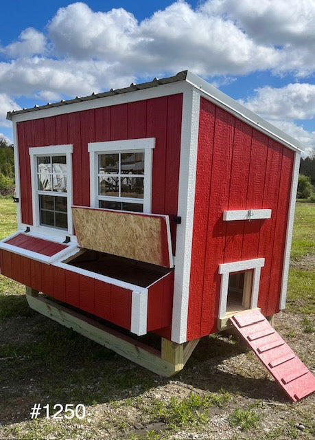 4x8 Lean-To Chicken Coop #1250 – Jazzis Flower Center