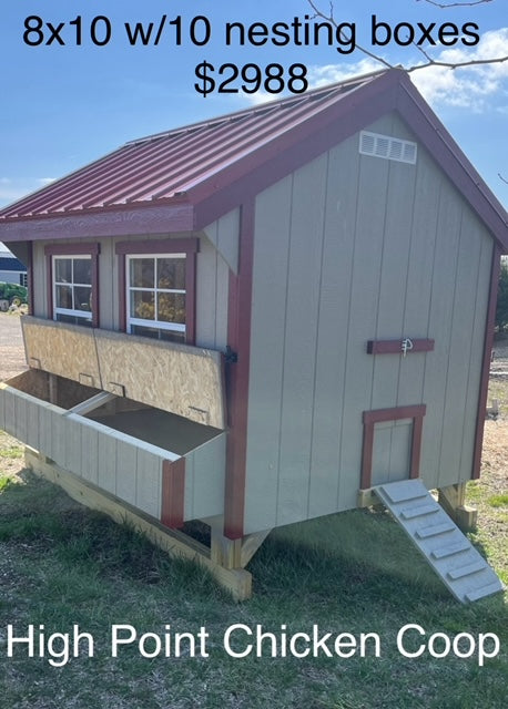 8x10 HP Chicken Coop