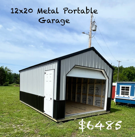 12x20 All Metal Portable Garage