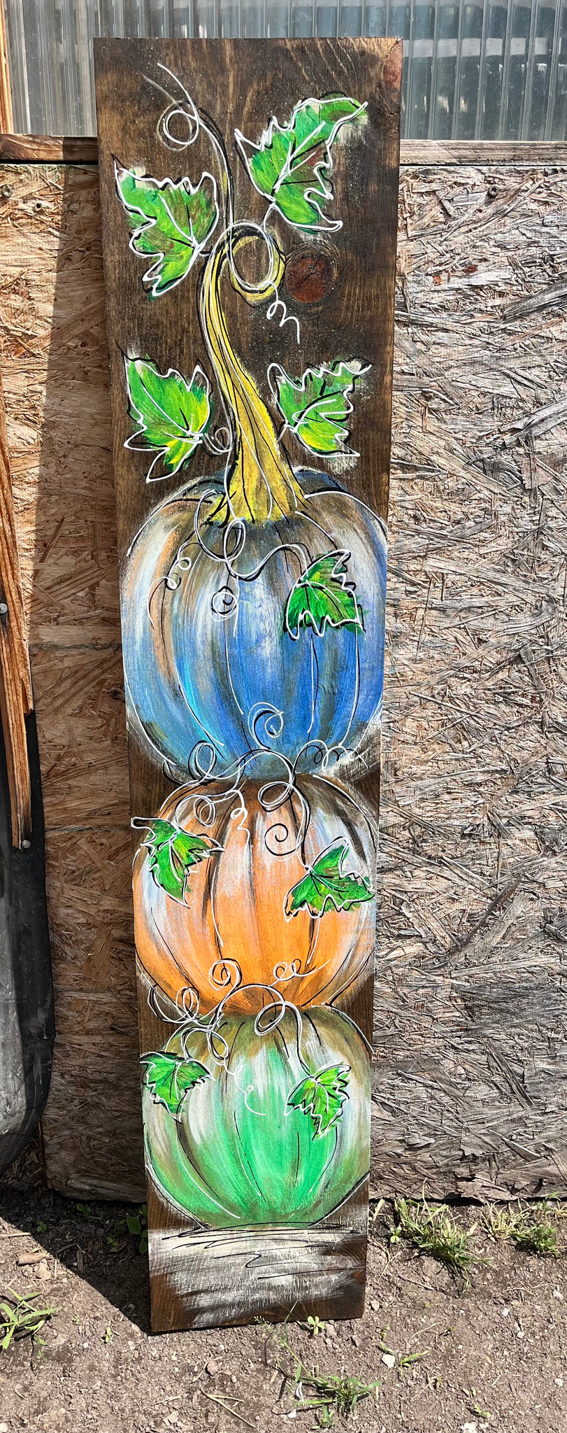 3-Pumpkin Porch Sign
